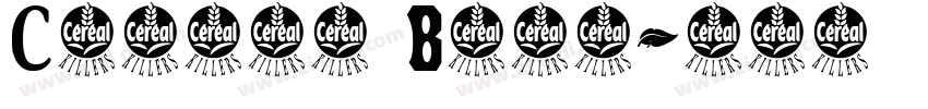 Cereal Bold字体转换